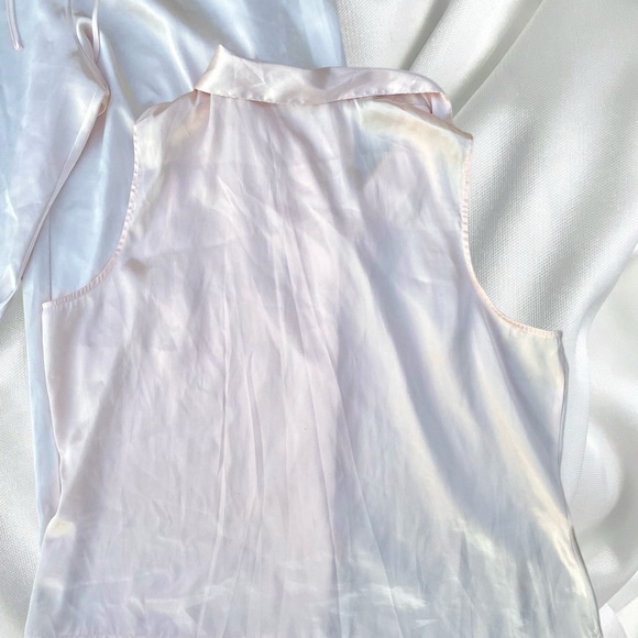 Victoria’s Secret PINK coquette baby pink satin pj set - Picture 5 of 9